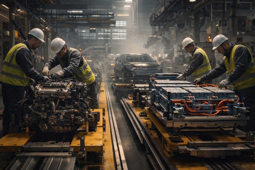 車両組立ラインの変遷