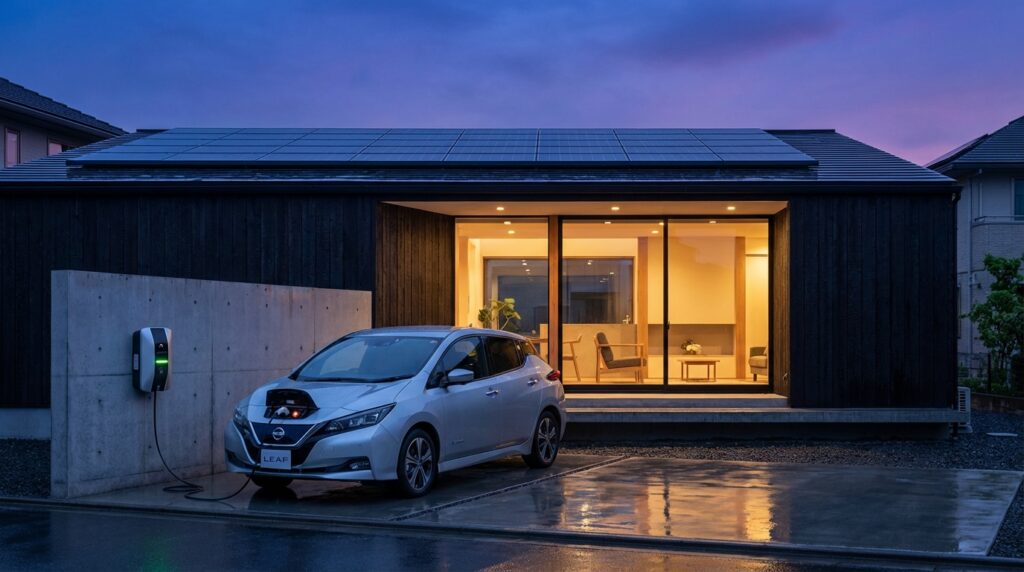 V2H蓄電池としての中古リーフは家庭用より安いのか