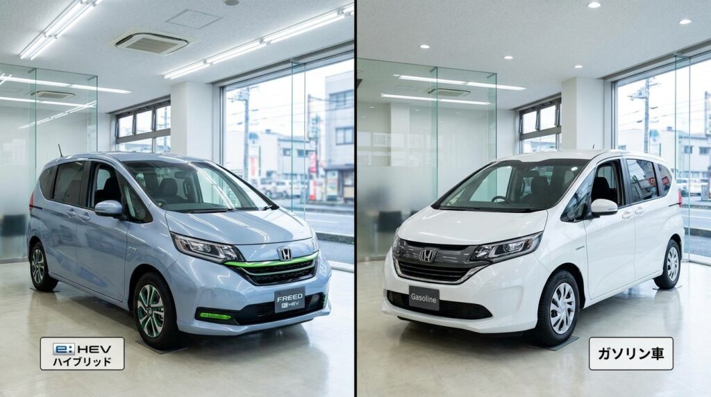 ハイブリッドとガソリン車でタンク容量は同じか