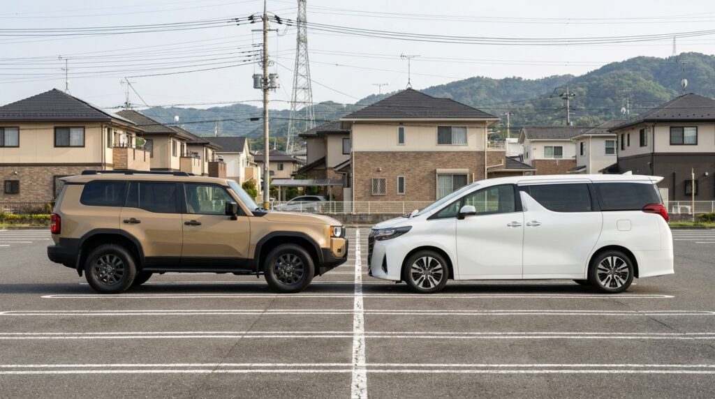 アルファードとランクルの立ち位置の違い