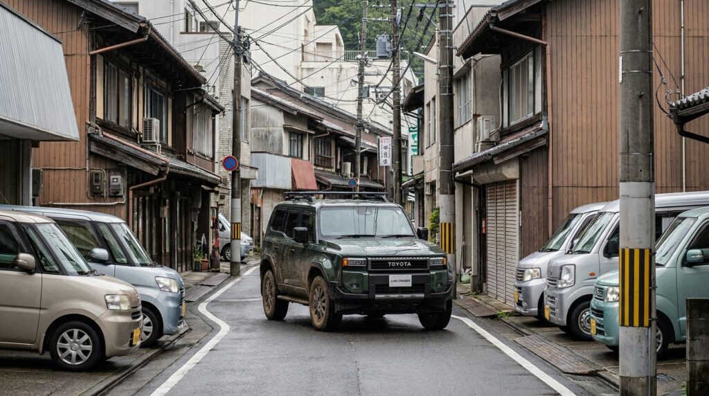ラダーフレームの代償と都市部での取り回し
